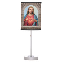 Jesus Sacred Heart Table Lamp
