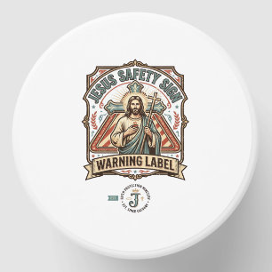 Jesus Safety Sign Warning Label Jesus Safety Sign Mini Candle Favors