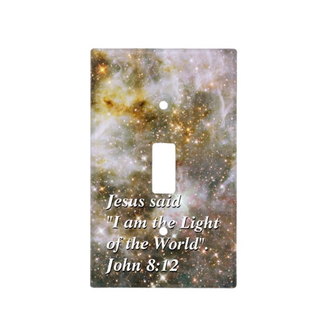 Jesus said "I am the Light.. Light Switch Cover (Front)