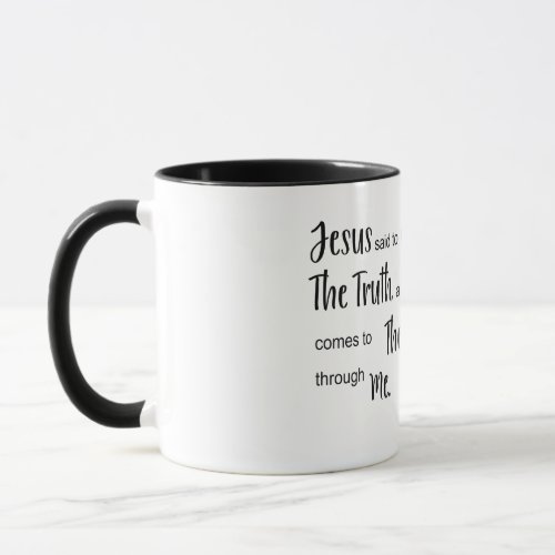 Jesus said mug