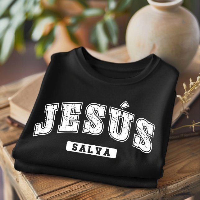 Jesús Salva Distressed Christian Spanish T-Shirt (Creator Uploaded)