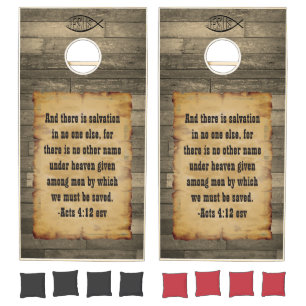 Jesus Salvation Cornhole Set