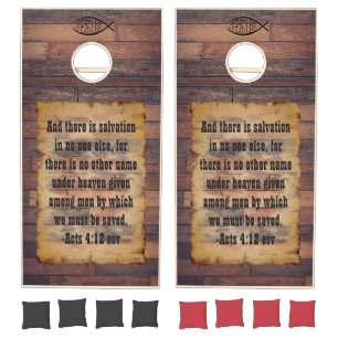 Jesus Salvation Cornhole Set