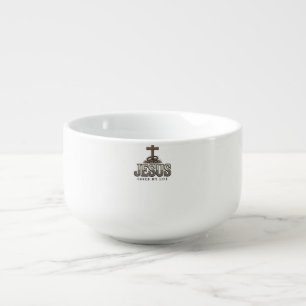 Jesus Saved My Life Vintage Engraving Christian De Soup Mug
