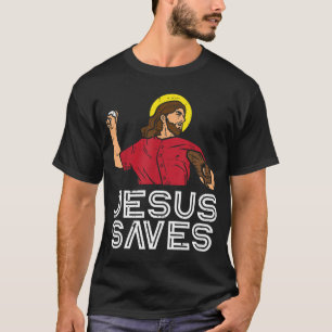 Jesus Saves Baseball God Sports Christian Men Wome T-Shirt