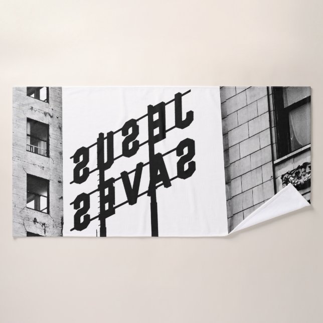 JESUS SAVES Bath Towel Set (Bath Towel)