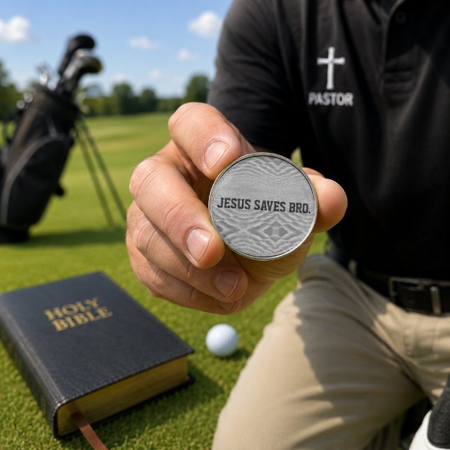 Jesus Saves Bro.  Golf Ball Marker (Creator Uploaded)