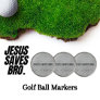 Jesus Saves Bro.  Golf Ball Marker