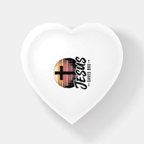 Jesus Saves Bro Vintage Christian Cross Shirt Desi Paperweight