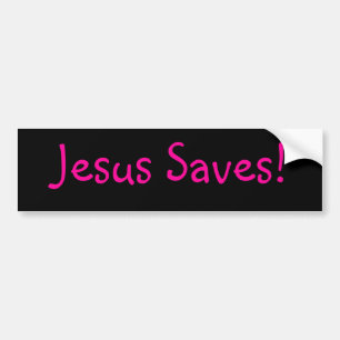 Jesus Saves! Bumper Sticker