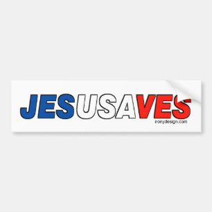 Jesus Saves Bumperstickers Bumper Sticker