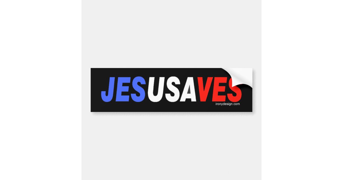 JESUS SAVES Vinyl Decal Sticker Car Window Wall Bumper Bible Child