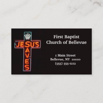 Jesus Saves Business Card by BradshawBizCards at Zazzle