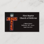 Jesus Saves Business Card at Zazzle