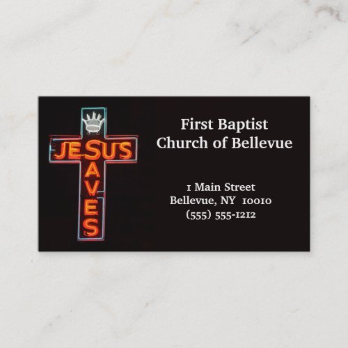 Jesus Saves Business Card