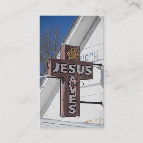 Jesus Saves Business Card