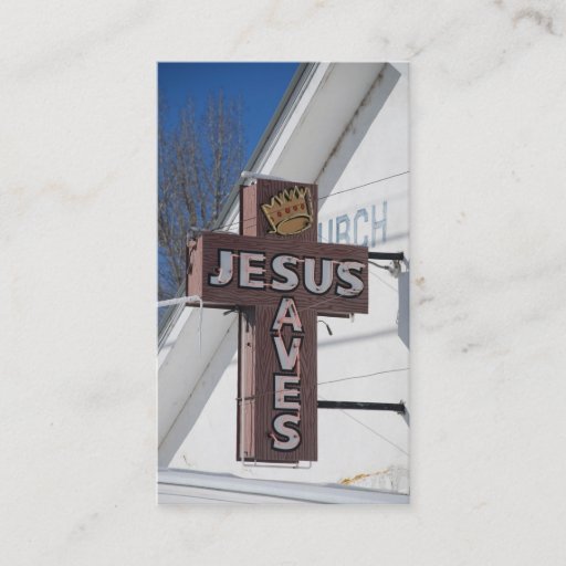 Customizable Jesus Saves Business Card