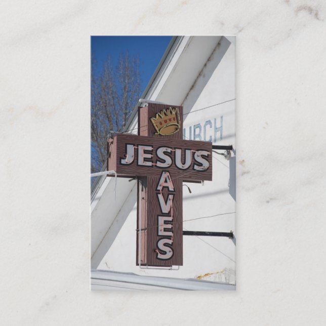 Jesus Saves Business Card (Front)