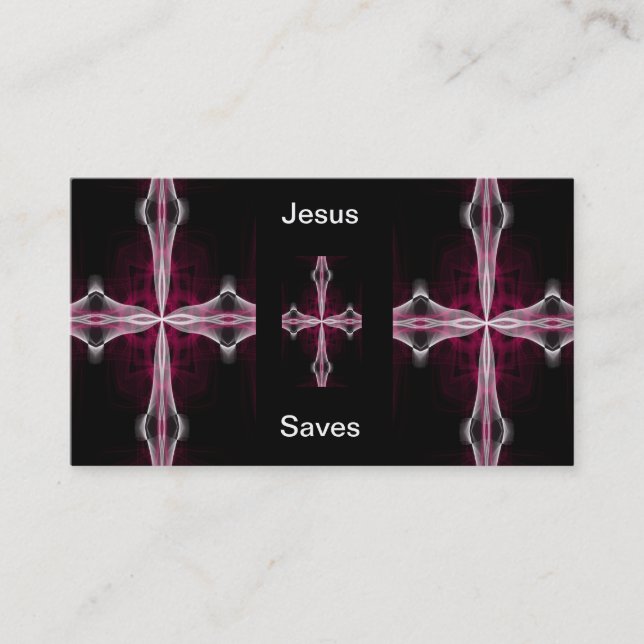 Jesus Saves business cards (Front)