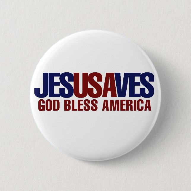 Jesus Saves Button (Front)