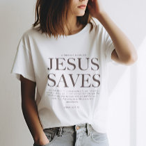 Jesus Saves | Christian Aesthetic Unisex Apparel T T-Shirt
