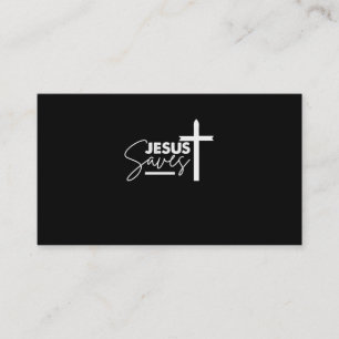 Jesus Saves Christian Business Card