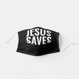 JESUS SAVES CHRISTIAN FACE MASKS