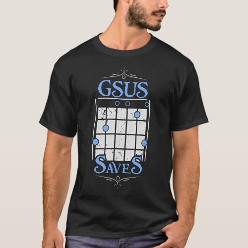 Jesus Saves _ Christian Guitars Player Musician T_Shirt