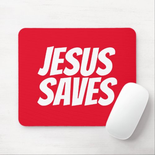 Jesus Saves Christian Mousepad