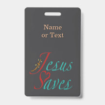 Jesus Saves Christian Quote Black 