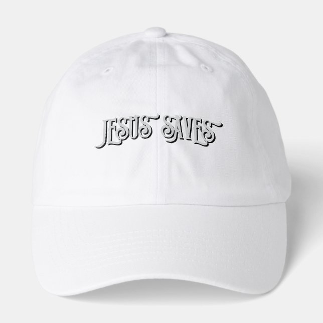 ‘Jesus Saves’ Christian Quote  Hat (Front)