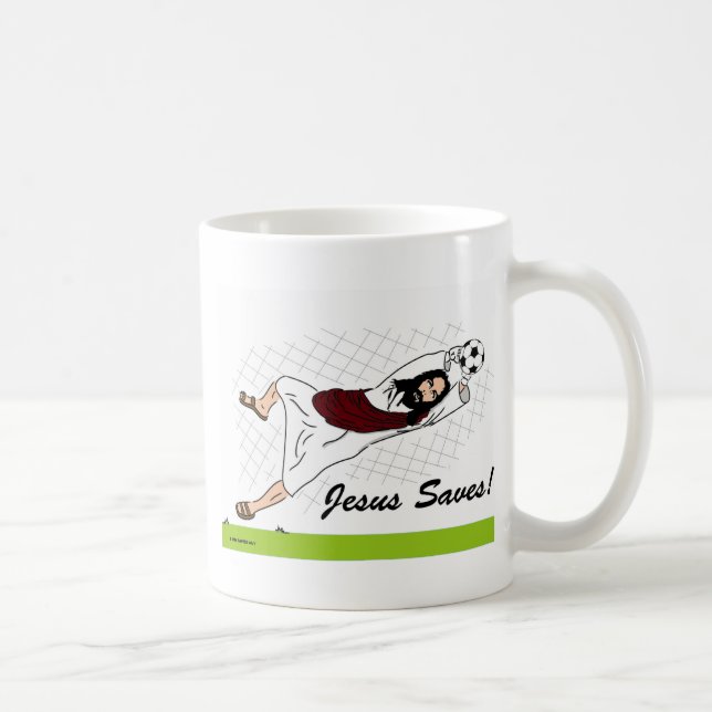 JESUS SAVES! COFFEE MUG (Right)