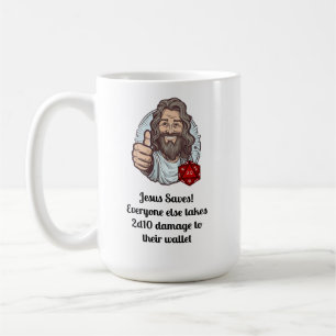 Jesus Saves D&D! Coffee Mug
