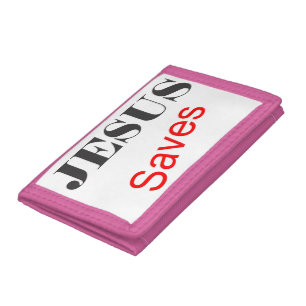 Jesus Saves Eye Catchy Wallet