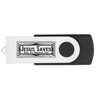 Jesus Saves Flash Drive