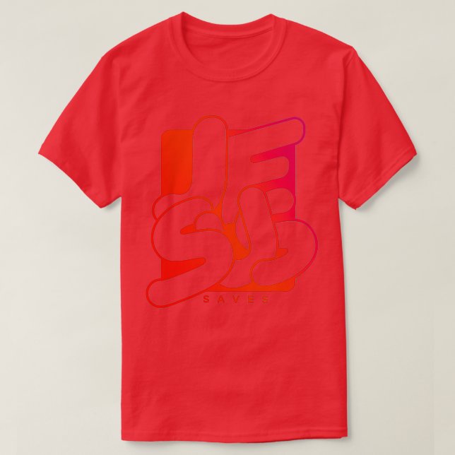 Jesus Saves Great Jesus Christ T-Shirt (Design Front)