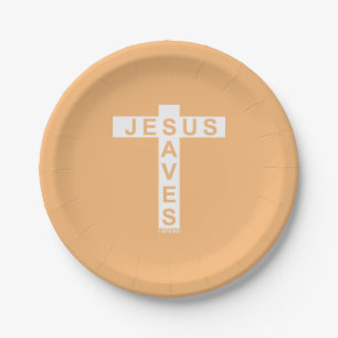 Jesus Saves I Spend shirt Paper Plates