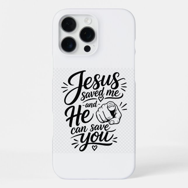 Jesus Saves iPhone Case (Back)
