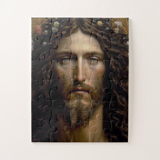 Jesus saves jigsaw puzzle (Vertical)