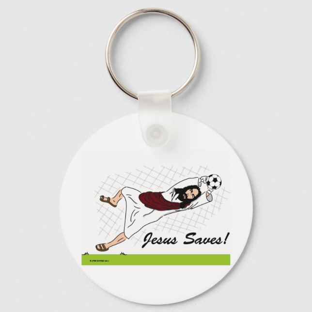 JESUS SAVES! KEYCHAIN (Front)