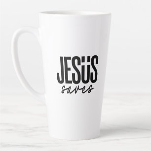 JESUS SAVES LATTE MUG