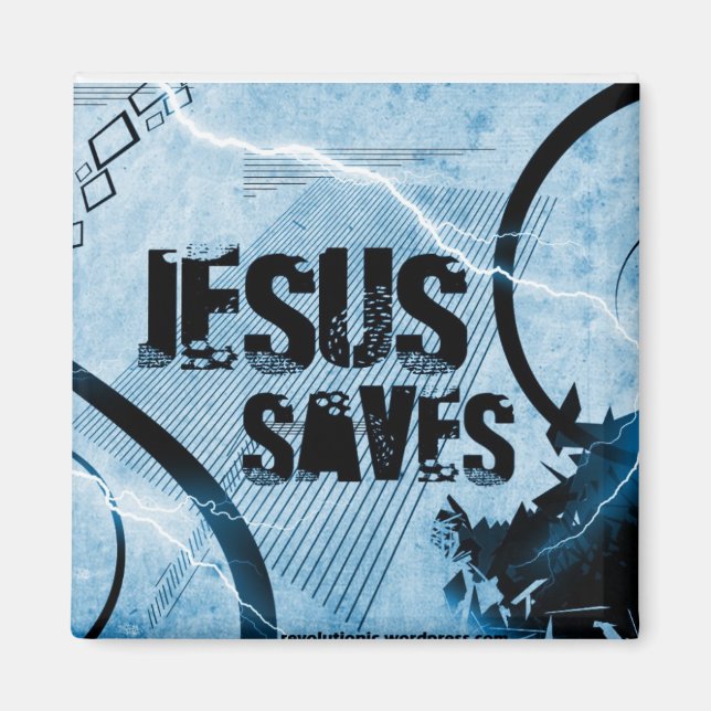 Jesus Saves Magnet (Front)