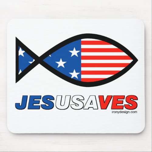 Jesus Saves Mouse Pad
