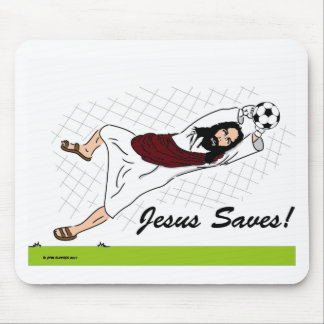 JESUS SAVES! MOUSE PAD
