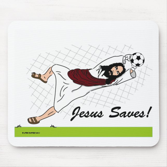 JESUS SAVES! MOUSE PAD (Front)