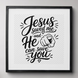 Jesus Saves Peel And Stick Photo Tile