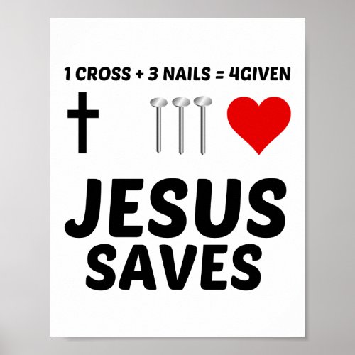 JESUS SAVES POSTER