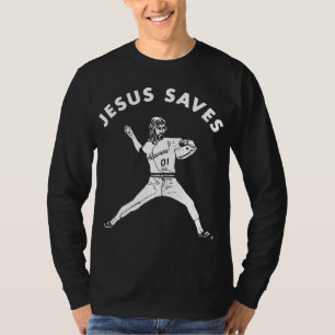 Jesus Saves Religious Christian Faith Baseball T-Shirt