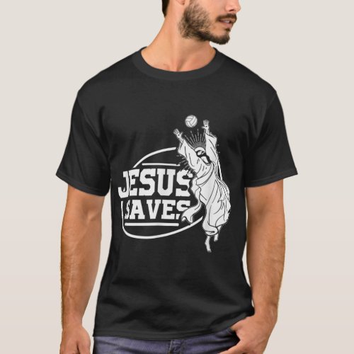 Jesus Saves Shirt Volleyball 