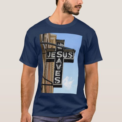 Jesus Saves Sign T_Shirt